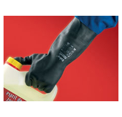Handschuhpaar  Naturgummilatex  Gr.10,EN 374 - schwarz