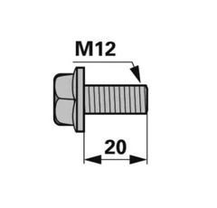Vis 10.9 pour déchaumeur à disques HORSCH 00360414 adaptable