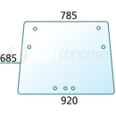 Pare-brise pour machine agricole FENDT 205810040401 adaptable