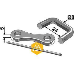 Raccord Ø 8 mm pour chaîne à épandeur adaptable