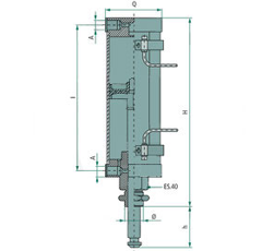 Vérin pneumatique double effet 6" MZ