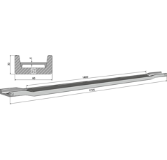 Barra para esparcidor STRAUTMANN 35103723 adaptable