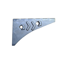 Punta de contracuchilla derecha con placas de carburo escuadra y refuerzo de acero PÖTTINGER 929101050 adaptable