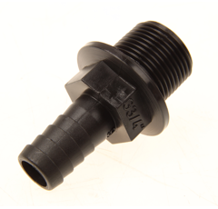 Schlauchanschluss Gew.3/4",Tülle 16, länge 66 Agrotop