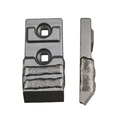 Pointe de décompacteur carbure, renfort acier et rechargement GRÉGOIRE BESSON M320126 adaptable