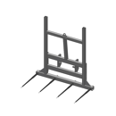 Pic bottes frontal Ø 45 mm pour type d'attelage JCB COMPACT adaptable