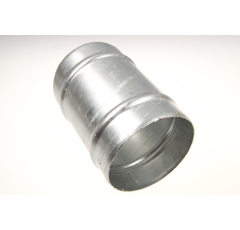 Doppelschlauchtülle verzinkt  Ø159 mmbeidseitig mit Sicke