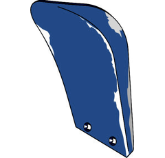 Düngereinlegerstreichblech - rechts 3470620M Lemken by Muzzi Industrie