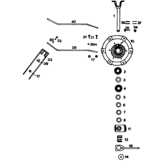 Bras de dent pour andaineur FELLA 101.008 origine