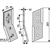 Lame 245 x 40 x 10 mm pour cureuse rotative MALETTI adaptable