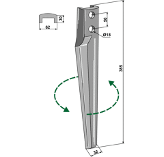 Kreiseleggenzinken - links RH105L RH  Eberhardt