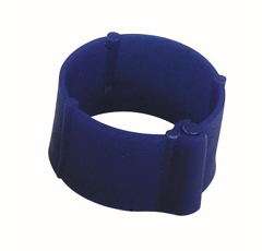 Lot de 100 bagues bleues à clips - CHICK'A