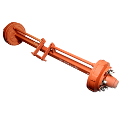 Bremsachse 300x60S B/F/M Bremsgestänge mittig Rinner BA1500606