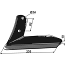 Flügelschar - links 101IND654L Kuhn Nachbau