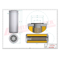 Filtre hydraulique de transmission adaptable HIFI FILTER SH66236