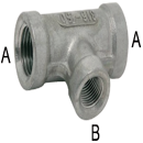 Té fonte réduit femelle 2 x 3/4