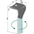 Dent gauche pour herse rotative PÖTTINGER 8732.42.035.1 adaptable - BlackSteel©