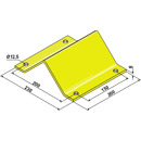 Oberschelle 230 x 200 x 8 mm für Grubber Nachbau  