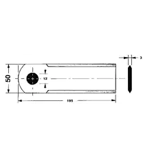 Contre couteau lisse pour moissonneuse- batteuse JOHN DEERE Z35241 adaptable