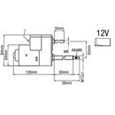 Moteur d'essuie glace pour chargeur télescopique MERLO 022684 adaptable