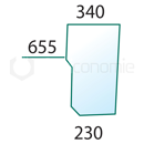 Pare-brise G. pour machine agricole NEW HOLLAND 47125738 adaptable