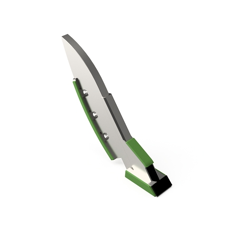 Pointe pour fissurateur avec plaquettes carbure et rechargement AMAZONE adaptable