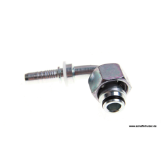 Pressnippel Bogen M22x1,5 90° DN10M2215LIG90 Alfagomma