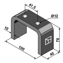 Dent 12 x 40 mm pour herse KULT KRESS K.FH 99021 adaptable - BlackSteel©