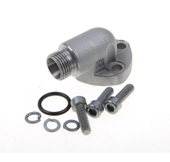 Winkel-Schraubflansch 90°   AG 18x1.5max. Betriebsdruck 250 bar,O-Ring 16 x 2,5 3-Loch-Flansch  WF30CEL123