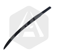 Dent de fourche courbée percée 680 mm adaptable