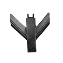 Sabot de décompacteur avec ailerons court, plaquettes carbure et rechargement RAZOL AVR004823 adaptable