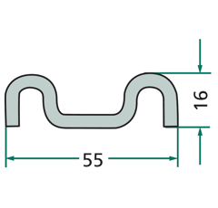 Latte de racloir pour épandeur à fumier KRONE 202124.4 adaptable