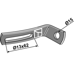 Halter rechts - Massey Ferguson - Nachbau