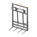 Pic bottes frontal 2000 mmpour type d'attelage DEUTZ adaptable