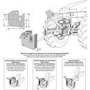 Halb-Automatik Aufnahmegabel für Fronthydraulik Kat. 2 180652GF200 