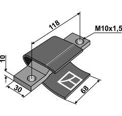 Patin pour KUHN 56808510 adaptable - BlackSteel©