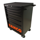 Werkstattwagen, 6 Schubladen, schwarz, inklusive Werkzeug, 198-tlg, BAHCO