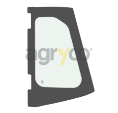 Vitre de coingauche - bombee - teintee pour téléscopique MANITOU 52675016 adaptable