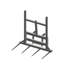 Pic bottes frontal Ø 45 mm pour type d'attelage JCB ETROIT adaptable