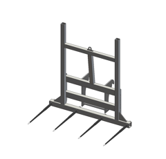Pic bottes frontal Ø 45 mm pour type d'attelage JCB ETROIT adaptable
