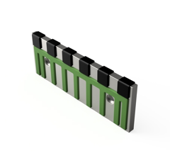 Contre-sep avec plaquettes carbure équerres et rechargement KUHN HUARD 200645 adaptable