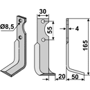 Fräsmesser Rechts 165 x 30 M.A.B. Bocchini Nachbau