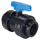 Vanne PVC 2 voies 16 bars - 1" F PLIMEX