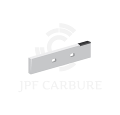 Couteau 2 trous avec 1 plaquette carbure TOUTES MARQUES adaptable