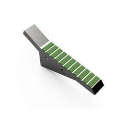 Sabot de décompacteur avec plaquettes carbure et rechargement DAL-BO adaptable