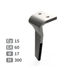 Dent de herse rotative Gauche plaquettes carbure avec rechargement ALPEGO D06701A adaptable