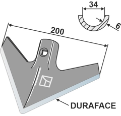 Hackschar - DURAFACE - 200 - 40°