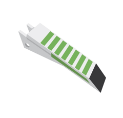 Sabot de décompacteur avec plaquettes carbure et rechargement MARTOUREL adaptable