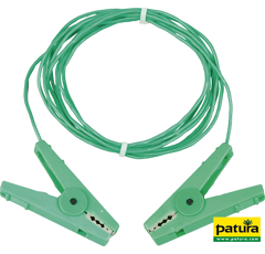 Câble de jonction pour piquet de terre avec pinces 3 m - PATURA