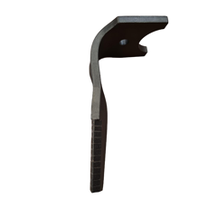 Dent de herse rotative Gauche plaquettes carbure triangulaires, fixation rapide HORSCH 380425 adaptable
